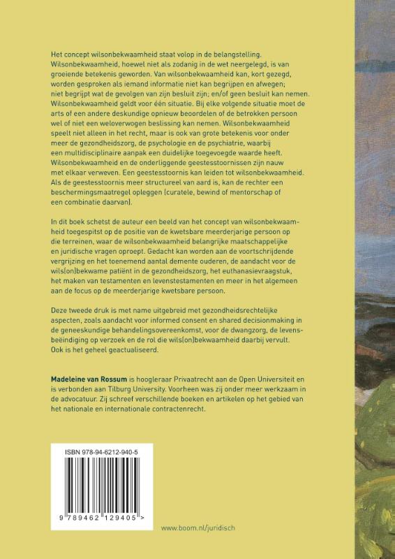 Achterkant van Wilsonbekwaamheid in juridisch perspectief
