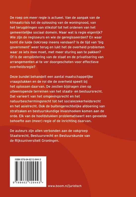 Achterkant van Regie, regie, regie