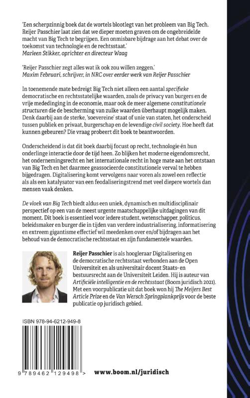 Achterkant van De vloek van Big Tech