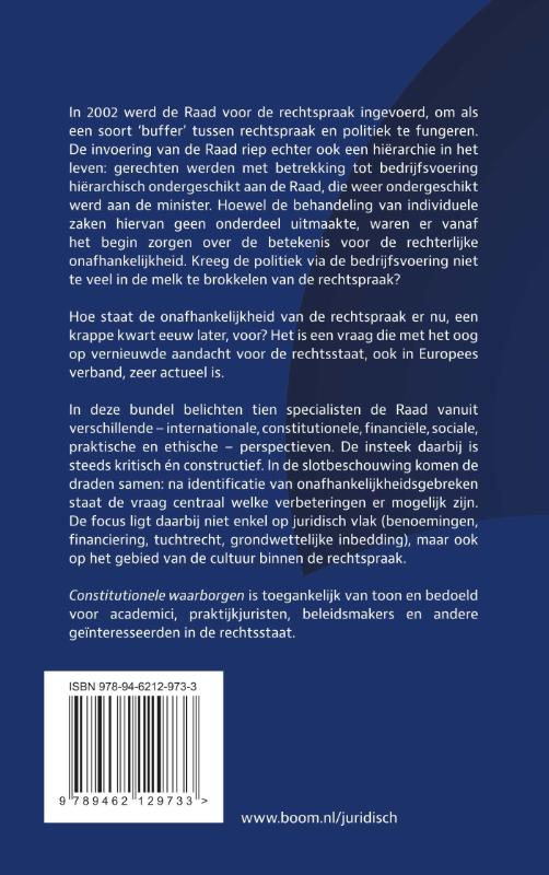 Achterkant van Constitutionele waarborgen