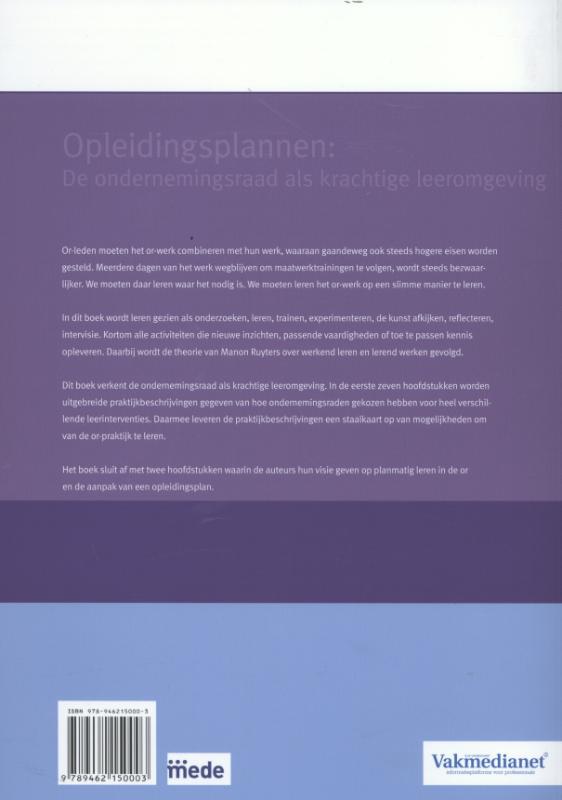Achterkant van Opleidingsplannen