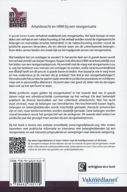 Achterkant van In goede banen