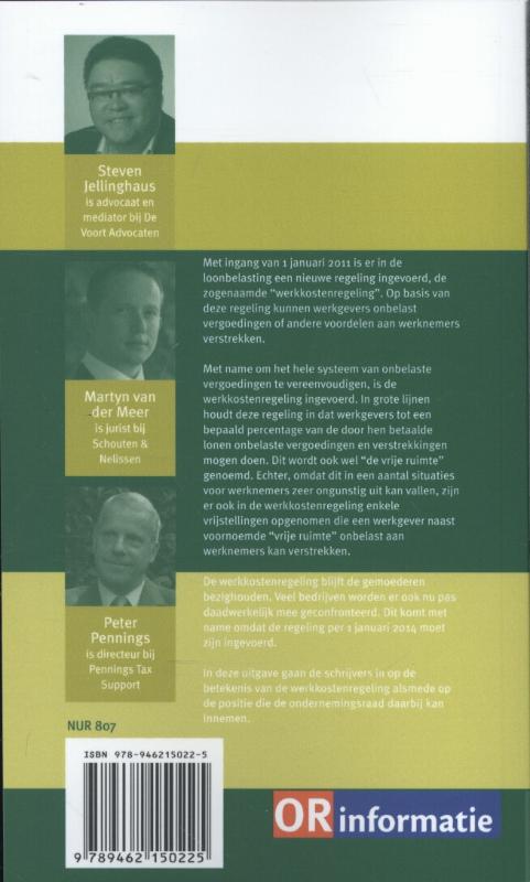 Achterkant van OR en werkkostenregeling