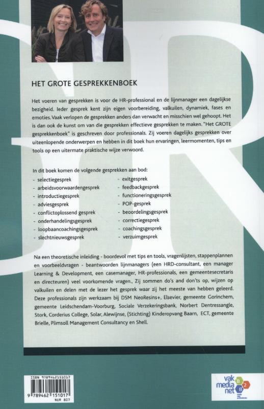 Achterkant van Het grote gesprekkenboek