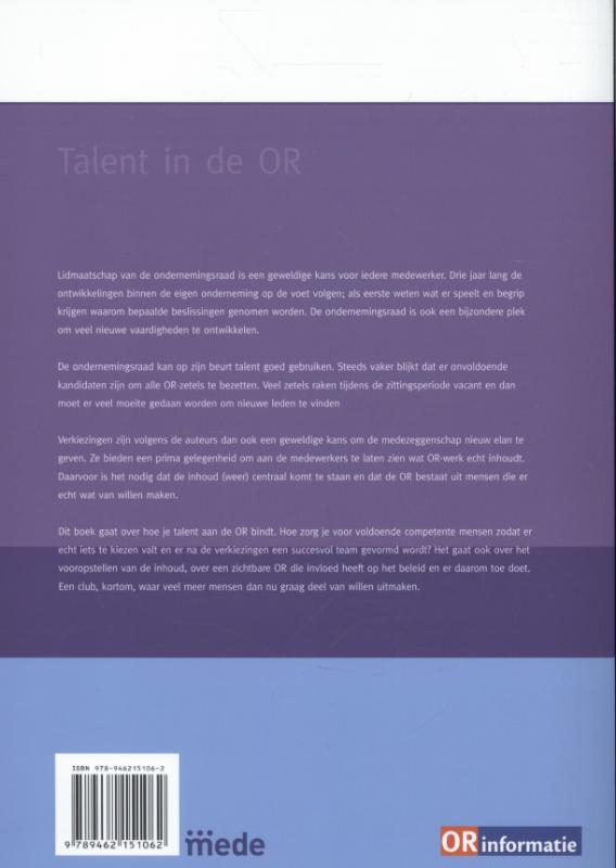 Achterkant van Talent in de OR