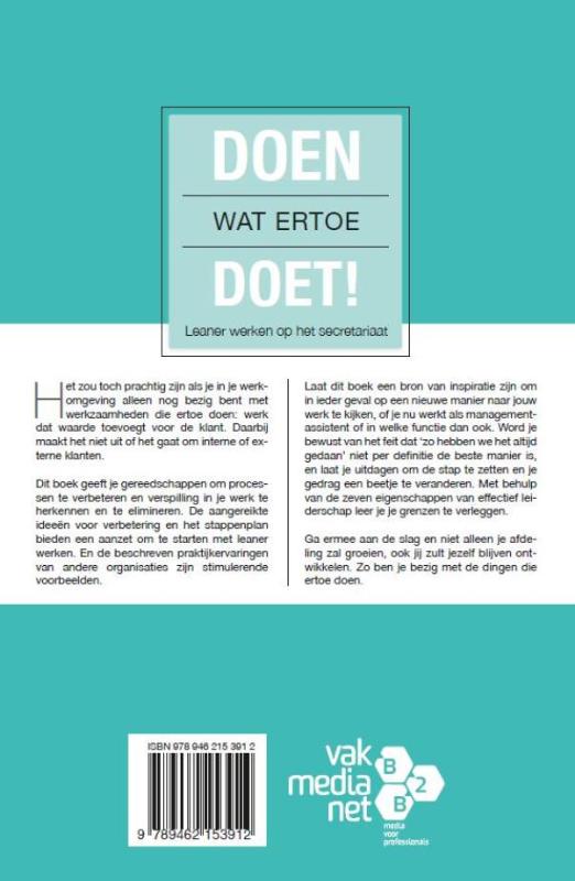 Achterkant van Doen wat ertoe doet
