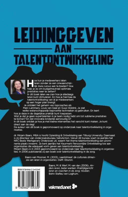 Achterkant van Leidinggeven aan talentontwikkeling