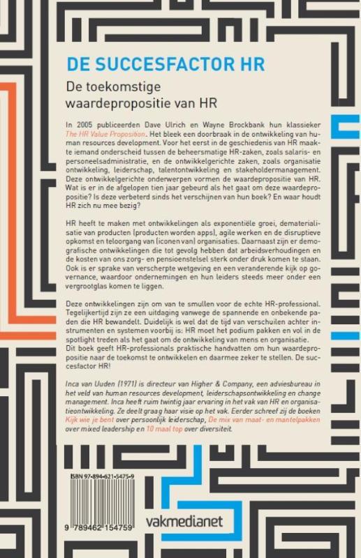 Achterkant van De succesfactor HR