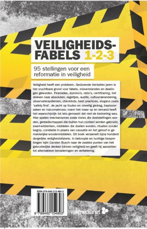 Achterkant van Veiligheidsfabels 1-2-3
