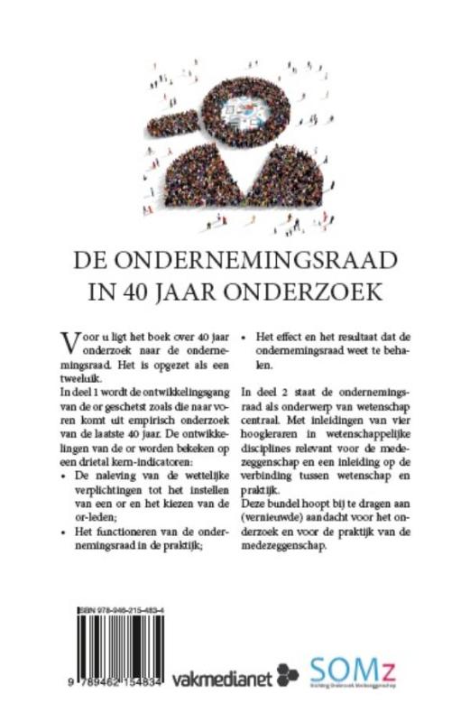 Achterkant van De ondernemingsraad in 40 jaar onderzoek