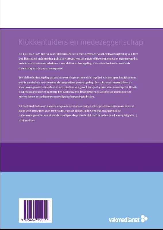 Achterkant van Klokkenluiders en medezeggenschap