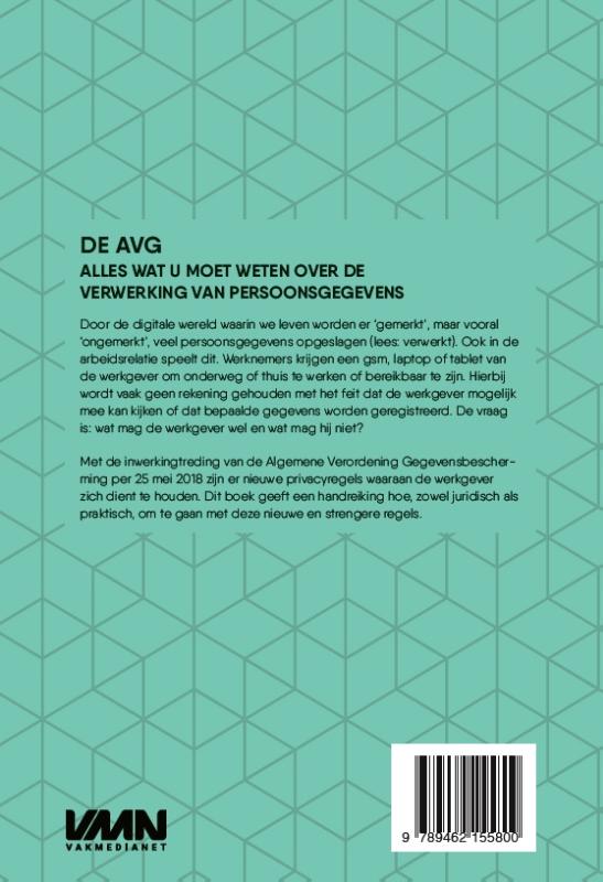Achterkant van Algemene Verordening Gegevensbescherming