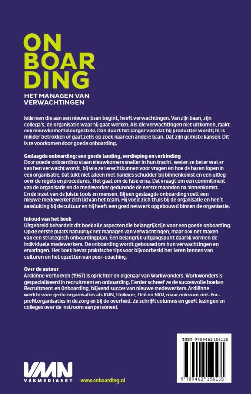 Achterkant van Onboarding