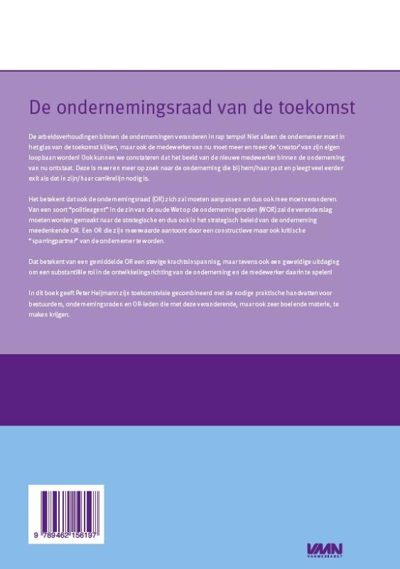 Achterkant van De ondernemingsraad van de toekomst