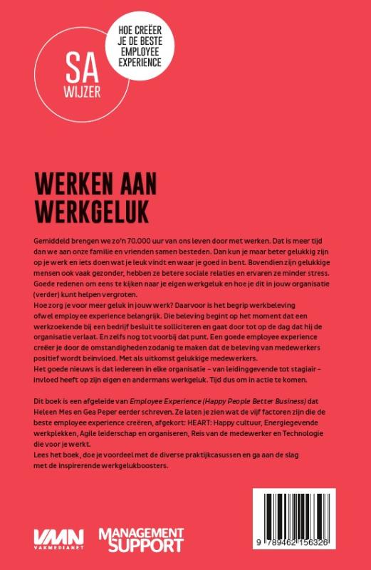 Achterkant van Werken aan werkgeluk