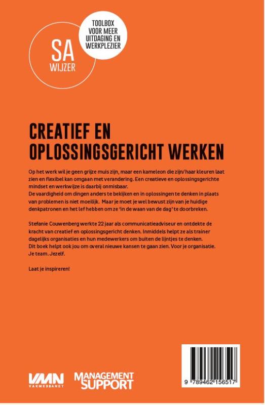 Achterkant van Creatief & oplossingsgericht werken