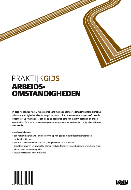 Achterkant van Praktijkgids Arbeidsomstandigheden