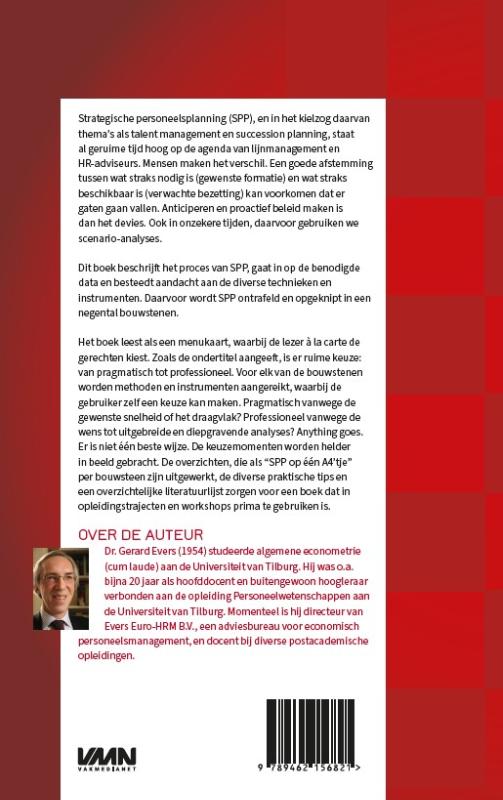 Achterkant van Strategische Personeelsplanning a la carte