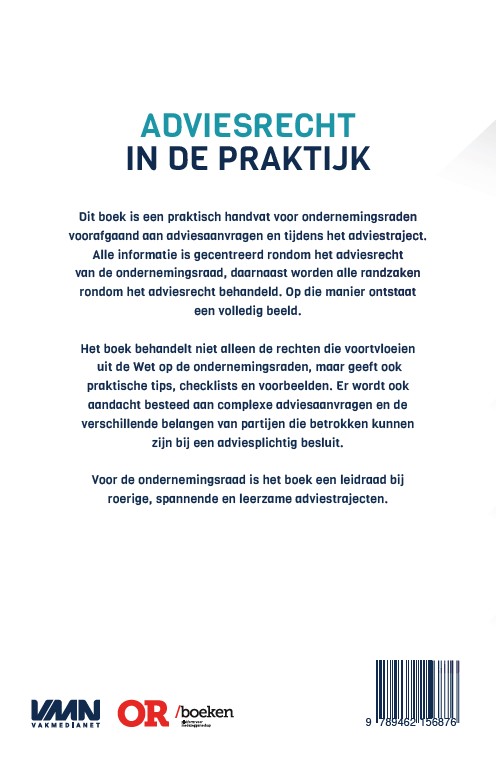 Achterkant van Adviesrecht in de praktijk