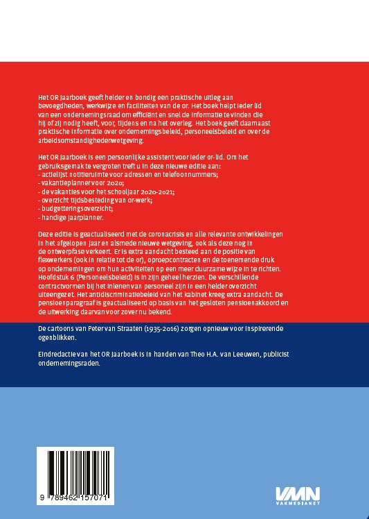Achterkant van OR jaarboek 2021