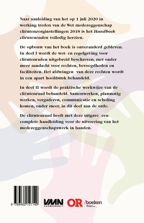 Achterkant van Handboek cliëntenraden
