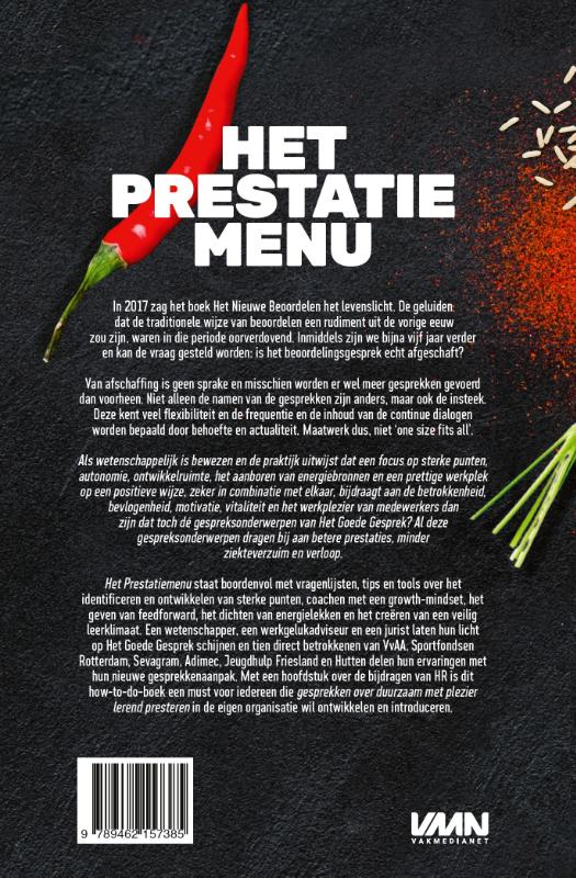 Achterkant van Het Prestatiemenu