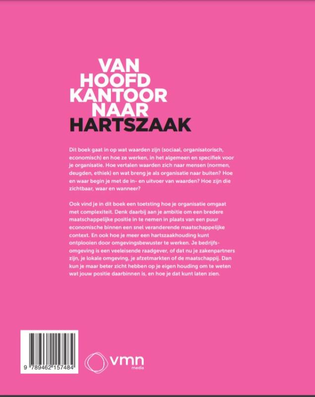 Achterkant van Van hoofdkantoor naar hartszaak