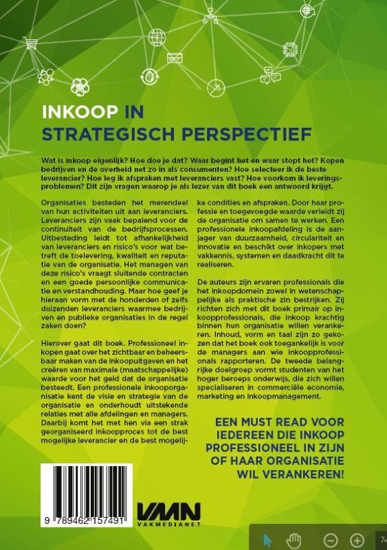 Achterkant van Inkoop in strategisch perspectief