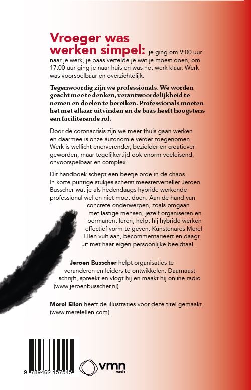 Achterkant van Hybride werken