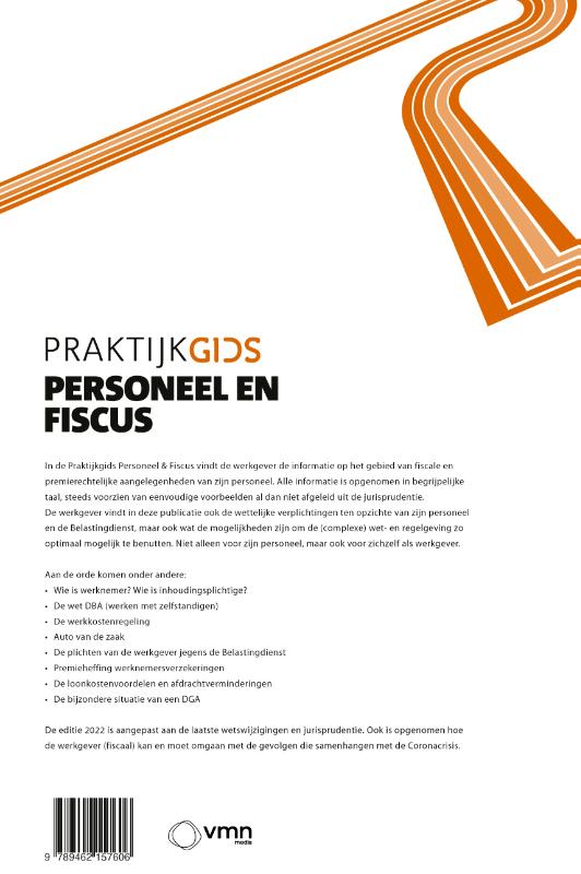 Achterkant van Praktijkgids Personeel en Fiscus | 2022