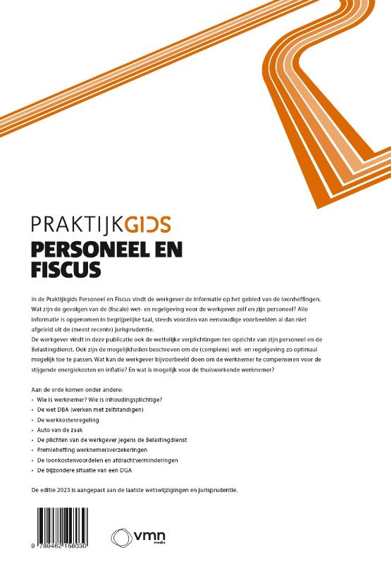Achterkant van Praktijkgids Personeel en Fiscus 2023