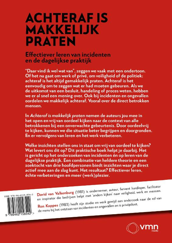 Achterkant van Achteraf is makkelijk praten