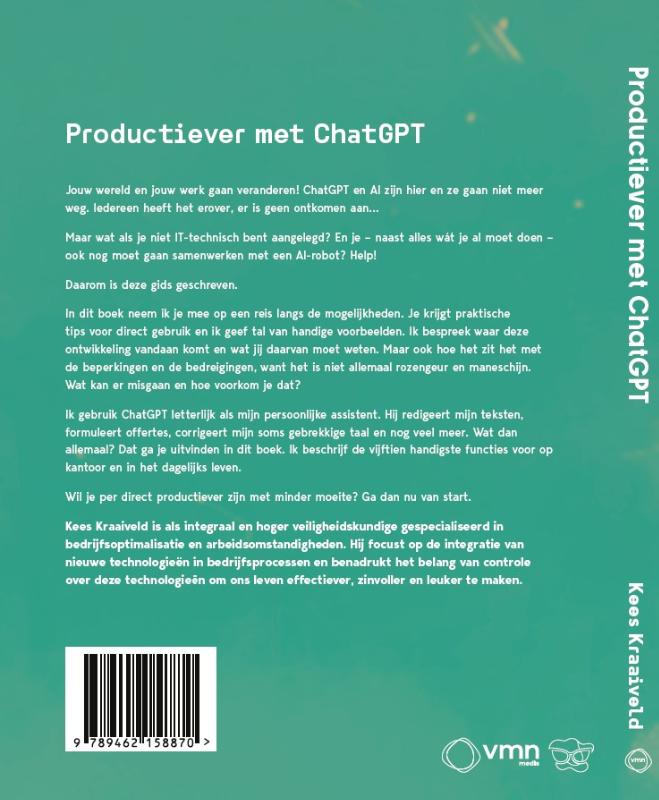 Achterkant van Productiever met ChatGPT