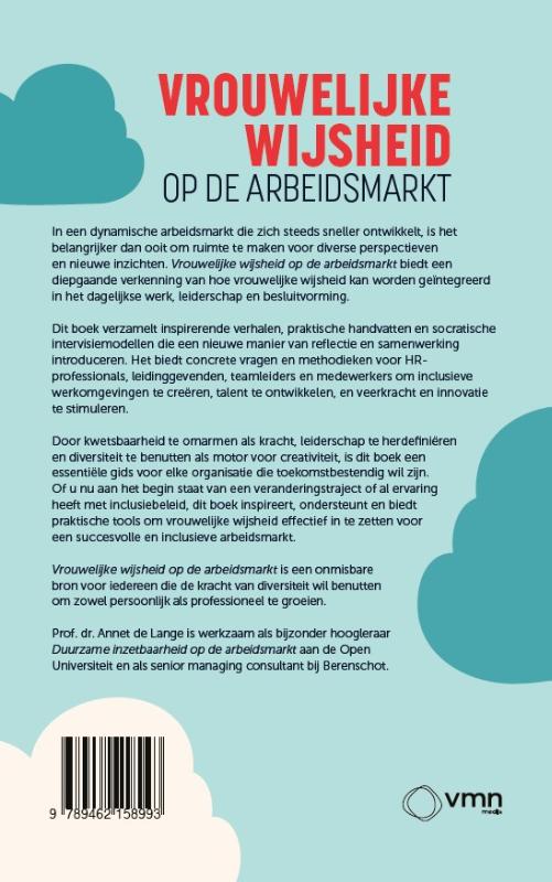 Achterkant van Vrouwelijke wijsheid op de arbeidsmarkt