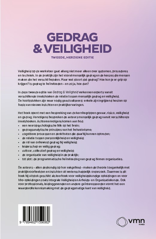 Achterkant van Gedrag en veiligheid