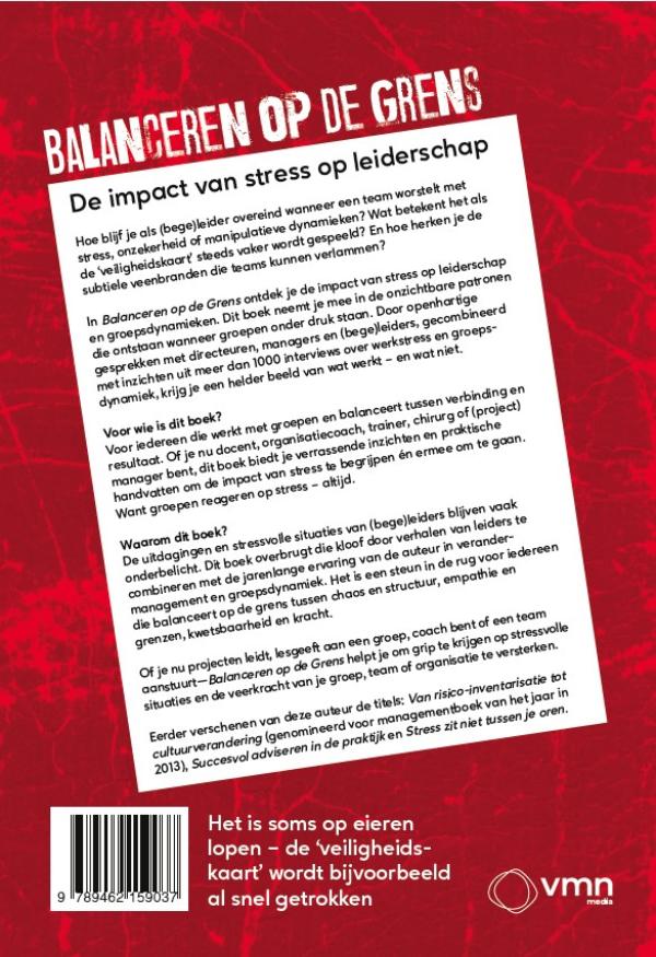 Achterkant van Balanceren op de grens