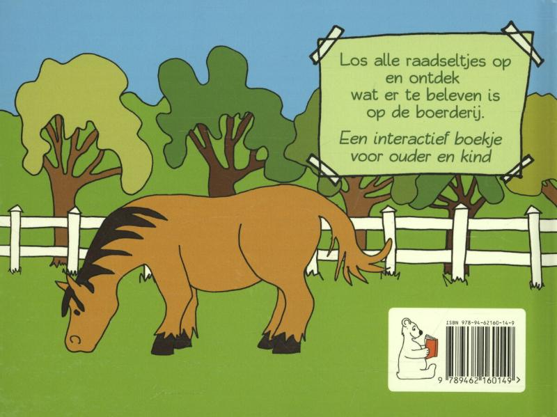 Achterkant van Raadseltjes op de boerderij