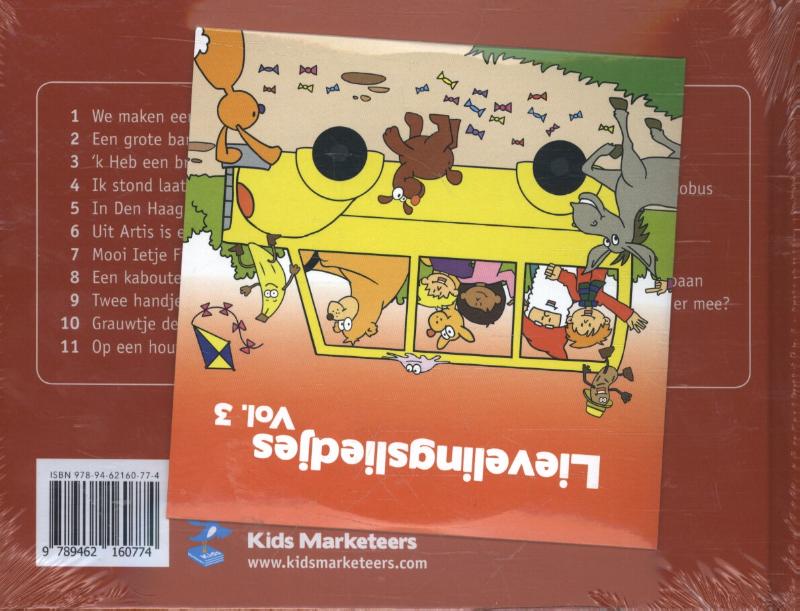 Achterkant van Lievelingsliedjes volume 3