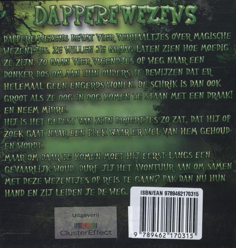 Achterkant van Dappere wezens