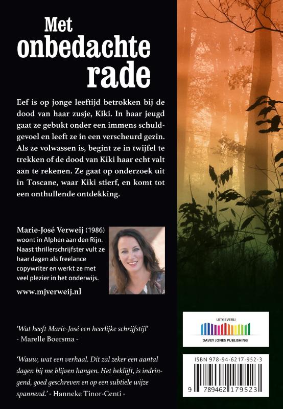 Achterkant van Met onbedachte rade