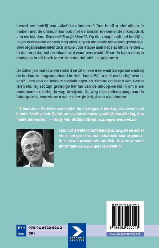 Achterkant van Wat bezielt mijn klant!?