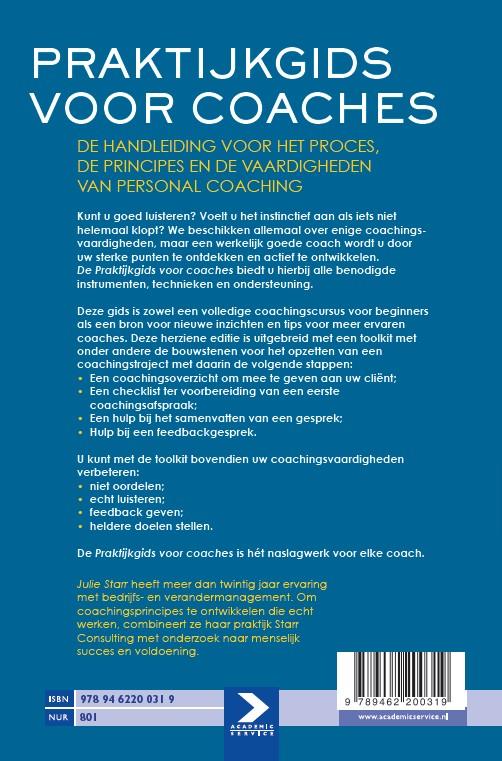 Achterkant van Praktijkgids voor coaches