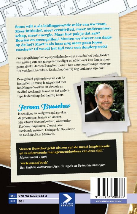 Achterkant van Pimp je afdeling! -Herziene editie