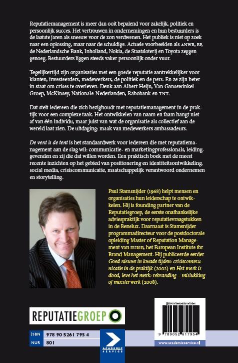 Achterkant van De vent is de tent