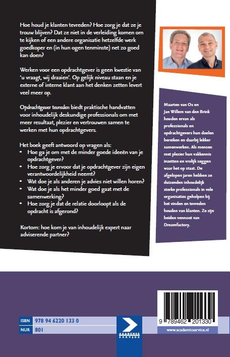 Achterkant van Opdrachtgever tevreden