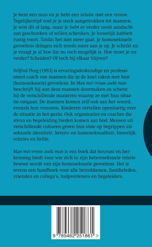 Achterkant van Man met vrouw zoekt man