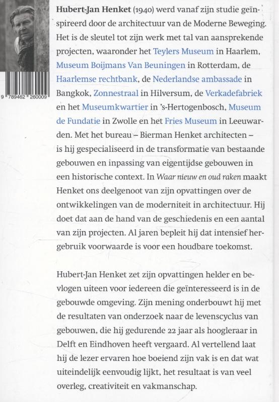 Achterkant van Waar nieuw en oud raken