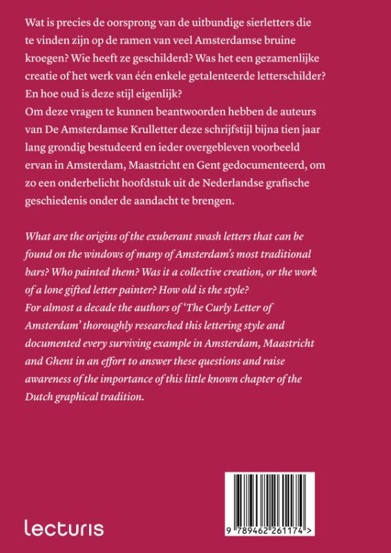 Achterkant van Amsterdamse krulletter