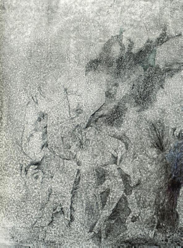 Achterkant van Grey Horizontals