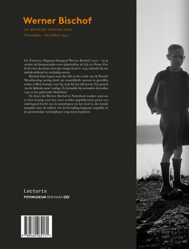 Achterkant van Werner Bischof in bevrijd Nederland,